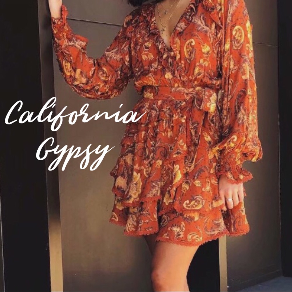 Ruffle Front Wrap Dress LAST ONEπ - Picture 8 of 16